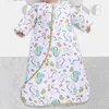 Спальные мешки Осенняя зимняя сумка для ребенка чистая хлопковая пижама новорожденные мальчики одежда для девочек R230614