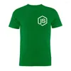 Herren T-Shirts Baumwolle Unisex Shirt Programmierer Webentwickler Coder Programmierknoten JS Javascript Geschenk-T-Shirt