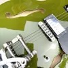 Grande Sistema Vibrato 335 Jazz Guitarra Elétrica Meio Oca Verde Escuro