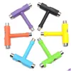 Cacciaviti 100Pcs Skate T Tool Skateboard Scooter Longboard Tools Kick Mini Wrench Spann Allinone Drop Delivery Home Garden Hand Dhzxj