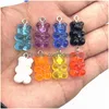 Charms Crystal Candy Bear Pendant For Necklace Bracelet Earrings Jewelry Making Diy Findings Resin Bears Christmas Amp Components Al Smtsl