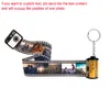 Key Rings HIBODY 5 10 15 20 OEM Po Film Keychain Couple Gift DIY Po Text Album Cover Commemorative Keychain 230613