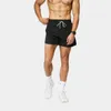 LUU Hosen-Trainingsanzug für Herren, Kordelzug, elastisch, Fitness, Laufen, Outdoor, bequem, schnell trocknend, atmungsaktiv, Caprihose, Shorts, Jogger, Laufen