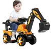 Brinquedo de carro elétrico infantil para crianças, carro de engenharia, bateria dupla, com braços, escavadeira Knight, Rússia, frete grátis