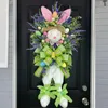 Декоративные цветы пасхальная входная дверь Венок Венчик Весной Цветение для оконных домашних стен декор