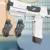 Brinquedos de arma de verão Brinquedos de verão Tiro seguro de alta velocidade Pistola de água elétrica com estilo Cyberpunk Perfeito para diversão na praia e na piscina Pistola d'água 230613