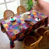 Table Cloth Vintage Ethnic Art Southeast Asia Style Homestay Tablecloth For Dining Kitchen Decoration