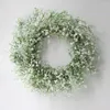 Dekorativa blommor påsksimulering Gypsophila Garland Decorations Festival Party Door Wall Hanging Wreath Scene Layout Ornament Home Decor