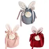 Pochettes à bijoux F19D Ears Candy Gift Bag Easter Goodie Bags Cookie