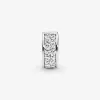 Für Pandora Charms authentische 925er Silberperlen baumeln glänzende Clips Pave CZ Bead Charm Armband DIY Schmuck