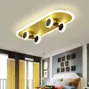 Plafonniers Style Européen Personnalité Créative Poulie Jaune Chambre D'Enfants Garçons Et Filles Dessin Animé Chambre LED Lampe De Protection Des Yeux