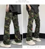 Jeans pour hommes Pantalon Cargo Hommes Sauvage Camouflage Broderie Y2K Hip Hop Droite Version Coréenne 2023 Streetwear