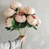 Simulation de fleurs séchées 10 bouquets de pivoine Corespun pour la maison salon table à manger décoration de mariage faux artificiel de haute qualité 230613