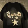 Camisetas de hombre American retro vintage star camiseta de manga corta mujer verano suelto estilo europeo y americano top de marca de calle 230613