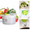 Salad Tools Salad Spinner Vegetable Fruit Washer Dryer Drain Crisper Strainer For Washing Drying Leafy Vegetables Kitchen gadgets 230613