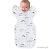 Sacs de couchage Infant Toddler Sleep Bag Anti Startle Turned Sleeve Sleepsui Design Skin-friendly Cotton Zipper R230718