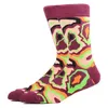 Men'S Socks Mens Men Casual Personality Design Funny Diamond Pattern Argyle Three Nsional Geometric Happy Woman Big Size Drop Delive Dhotv