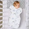 Sacs de couchage Infant Toddler Sleep Bag Anti Startle Turned Sleeve Sleepsui Design Skin-friendly Cotton Zipper R230718