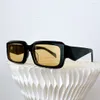 Trendige Herren-Sonnenbrille mit schmalem Rahmen, dreidimensionale Beine, Persönlichkeit, bunt, Mode, Party, Größe 52 23 145, Damen-Sonnenbrille mit Sonnenschutz