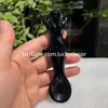 Hand Carved Black Obsidian Mermaid Spoon Gifts Adorable Natural Volcanic Glass Quartz Crystal Stone Sea Fairy Magical Witch Scoop Healing Chakra Kitchenware Decor