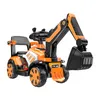 Children Electric Excavator 2.4G Bluetooth Remote Controlled Vehicle Double Drive Can Sit Kids Ride On Toys Car Baby Scooter