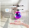 Colorful Mini Shinning LED Drone Light Crystal Ball Induction Quadcopter Aircraft Drone Flying Ball Elicottero Giocattoli per bambini
