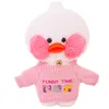 Poupées en peluche rose poupée vêtements robe pull chapeau uniforme Fit 30cm Lalafanfan jaune canard enfants jouet fille cadeau accessoires 230613