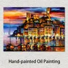 Vackra landskap Canvas Art Cannes Frankrike handgjorda oljemålning för sovrumsvägg