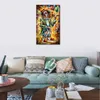 Modern Impression Canvas Art Clown Contemporary Oil Painting Street Handmade Restaurant Decor