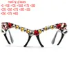 Sunglasses Oversized Bling Rhinestones Reading Glasses Women Cat Eye Diamond Anti Blue Light Presbyopia Computer Eyewear XN