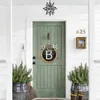 Kwiaty dekoracyjne Piękne kolorystyczne odporne na pogodę Nazwę Znak drzwi do drzwi Garland Drewniane przednie powitalne wystrój gospodarstwa domowego
