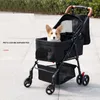 Dog Car Seat Covers Lightweight Cart Foldable Detachable Pet Stroller For Small And Cats Cat Trolley Carrier Load Bearing 20kg