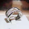 Cluster-Ringe aus massivem 925er-Sterlingsilber, natürlicher Diamantring für Frauen, feine Anillos de Eheringe, echter Bizuteria-Edelstein