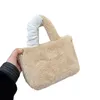 22x17cm Designer de luxe Mini fourre-tout Mutlicolors doux en peluche confort sacs à provisions seau moelleux sacs à main sangles dames capacité portefeuilles pochette sac à bandoulière