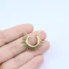 Charms 5pcs StainlessSteel Sun Mirro Shiny Polish Anti Allergic Men Women's Fashion Jewelry Charm Pendant DIY Necklace