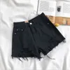 Womens Jeans Feynzz Casual Blue Denim Shorts Women Sexy High Waist Buttons Pockets Slim Fit Summer Beach Streetwear 230614