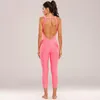 Active Pants Multicolor Halter Jumpsuit Honeycomb Sports Workout Clothes for Women's Yoga Fitness Legings Women Mujer Cotton