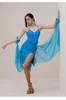 Bühne tragen 2023 Ärmel Quaste Design Weibliche Latin Dance Kleid Frauen Tanzen Tuch Für Bauch Ballsaal Performamnce