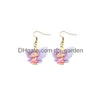 Charm Princess Earring For Women Harts Cartoon Drop Earrings Children Handgjorda smycken DIY -gåvor Leverans SMTA5