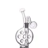 Bang de brûleur d'huile en verre femelle avec 7 trous pour perc de cendre Adaptateur Percolateur Percolateur Réclamateur Bangs de bécher en verre Bongs Dab Riggers avec un tuyau de brûleur d'huile en verre mâle de 14 mm