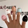 Mini-make-upsponsen 500 stks Mini Finger Puff Foundation Powder Detail Sponge Face Concealer Cream Blend Cosmetische accessoires