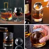 Ice Cream Tools Whiskey Ice Ball Maker Clear Silicone Ice Cube Maker Tray Sphere Crystal Clear 2.35 Inch Whiskey Transparent Round Ice Box Mold 230613