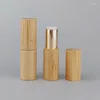 Storage Bottles Bamboo Lipstick Tube Lip Gross Containe DIY Refillable Bottle Eco-friendly Biodegradable Bottler Empty Container