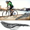 Cykel sadlar Mountain Road Seat Saddle Carbon Fiber Racing Riding Hollow Seats Cycling Parts MTB Equipment 230614