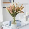 Dried Flowers Rime Artificial Flower Foam Lavender Wedding Home Decoration Bouquet Room Garden Table Arrangement Fake Plants