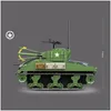 Blocks 726Pcs Military Us Sherman M4A1 Tank Building Ww2 City Children Soldier Weapon Bricks Kids Diy Toys Gifts 220715 Drop Delivery Dhenm