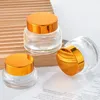 Storage Bottles Cosmetic Jar 15g-50g Face Cream Glass Bottle Mini Container Empty Nail Glue Travel Makeup