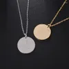 Colliers pendentifs Fashion Men and Women peut choisir un collier de rue en acier inoxydable Elizabeth II classique