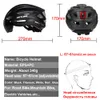 Caschi ciclismo BOLER Light Helmet MTB Road Bicycle anteriore e posteriore con avvertimento USB ricaricabile elettrico 230613
