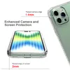 360 Full Body Telefoon Gevallen voor iPhone 14 Pro Max 14 Plus Kleurverloop Hard PC Bumper Soft TPU Back Clear Mobiel Case